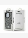 DKNY DKNY PU piele Crosswalk Pattern Magsafe Back Cover pentru iPhone 16 Pro Ivory