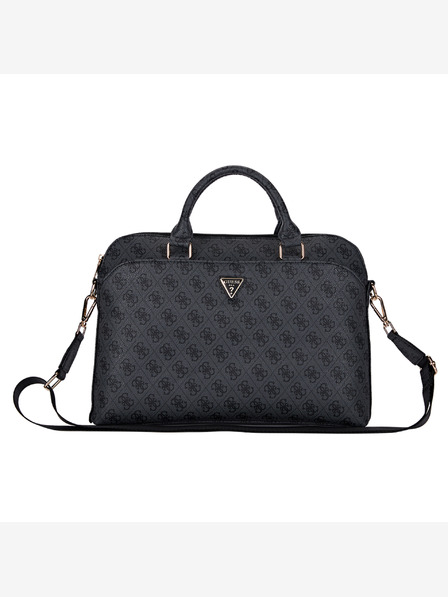 Guess PU 4G Triangle Logo Taška na Notebook 15/16" Black Carcasa de telefon