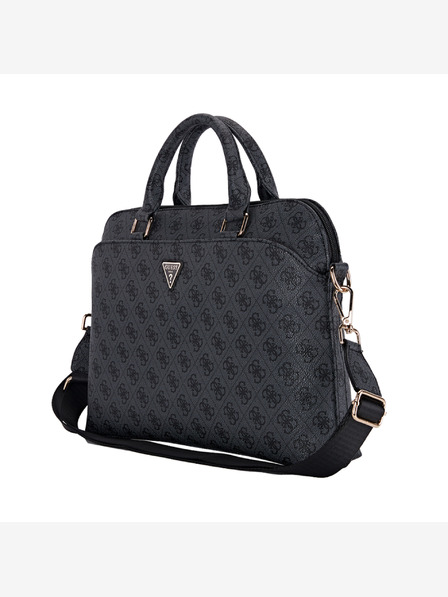 Guess PU 4G Triangle Logo Taška na Notebook 15/16" Black Carcasa de telefon