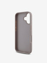Guess Guess PU 4G Metal Logo Back Cover pentru iPhone 16 roz