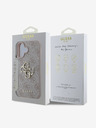 Guess Guess PU 4G Metal Logo Back Cover pentru iPhone 16 roz