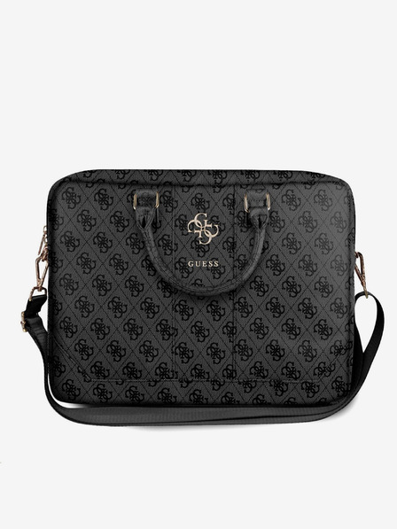 Guess Guess PU 4G Metal Logo Notebook Bag 15/16 Grey"