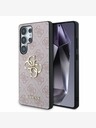 Guess Guess PU 4G Metal Logo Back Cover pentru Samsung Galaxy S25 Ultra Pink