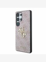 Guess Guess PU 4G Metal Logo Back Cover pentru Samsung Galaxy S25 Ultra Pink