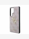 Guess Guess PU 4G Metal Logo Back Cover pentru Samsung Galaxy S25 Ultra Pink