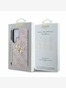 Guess Guess PU 4G Metal Logo Back Cover pentru Samsung Galaxy S25 Ultra Pink