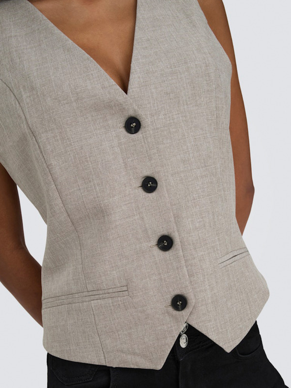 ONLY Vestă maro pentru femei ONLY