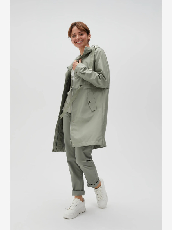 Moodo Jachetă de damă verde deschis Moodo