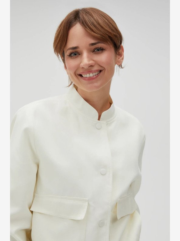 Moodo Jachetă albă de damă Moodo