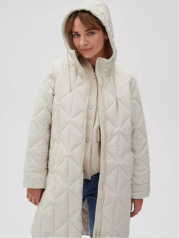 Moodo Geacă matlasată Moodo crem, damă