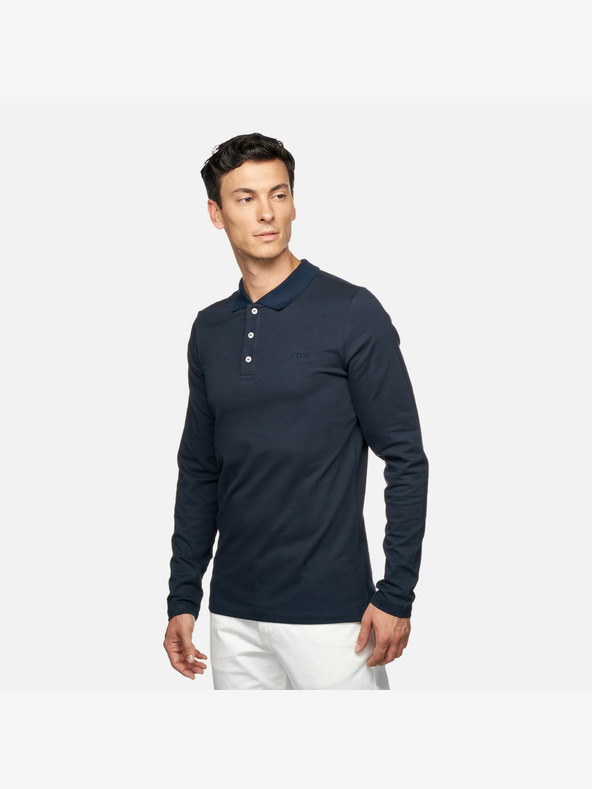 Geox Tricou Geox albastru închis pentru bărbați