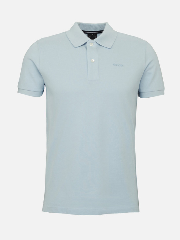 Geox Tricou polo albastru deschis pentru bărbați Geox