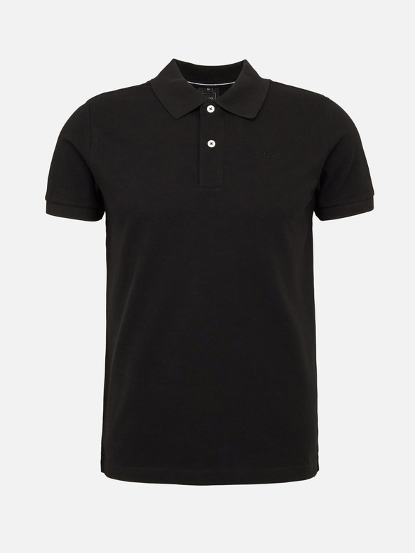 Geox Tricou polo negru pentru bărbați Geox