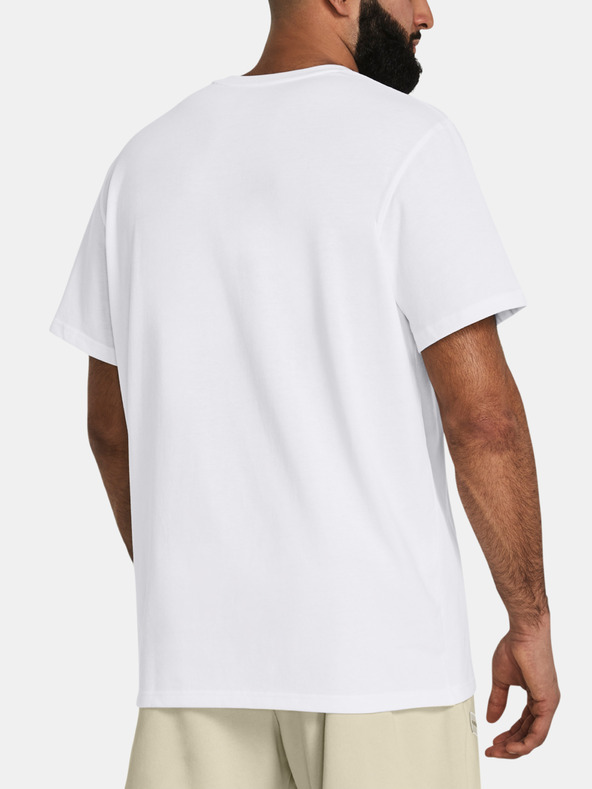 Under Armour Tricou Under Armour UA HW LC PATCH SS-WHT pentru bărbați