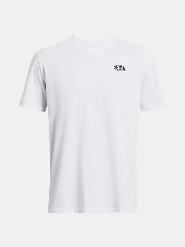 Under Armour Tricou Under Armour UA HW LC PATCH SS-WHT pentru bărbați
