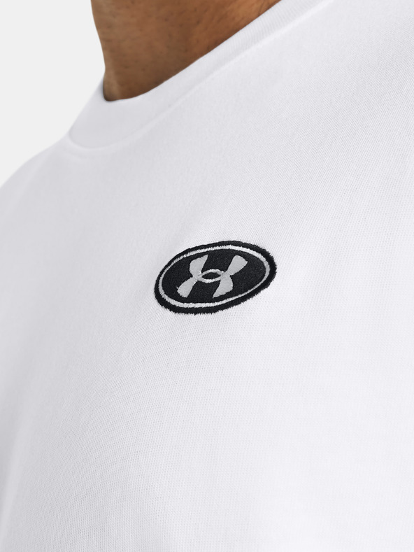 Under Armour Tricou Under Armour UA HW LC PATCH SS-WHT pentru bărbați