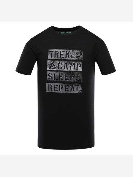 ALPINE PRO Tricou bărbătesc cu uscare rapidă și uscare rece ALPINE PRO BOLEN 2 negru pb