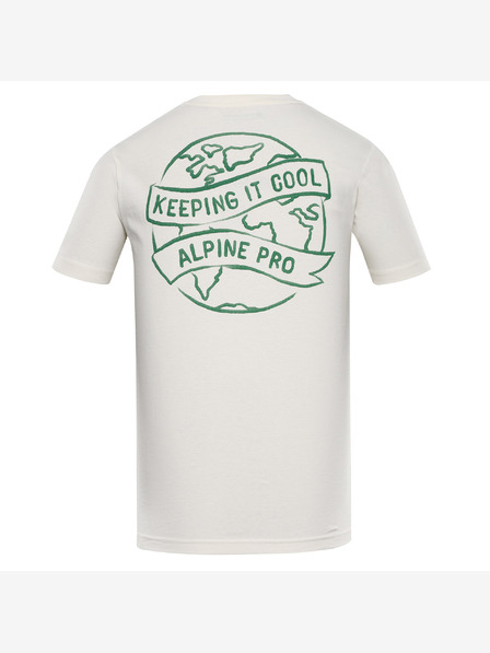 ALPINE PRO Tricou bărbătesc din bumbac organic ALPINE PRO TERMESA 2 varianta creme pb