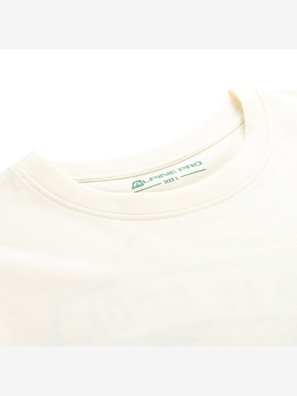 ALPINE PRO Tricou bărbătesc din bumbac organic ALPINE PRO TERMESA 2 varianta creme pb
