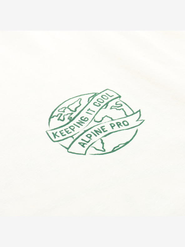 ALPINE PRO Tricou bărbătesc din bumbac organic ALPINE PRO TERMESA 2 varianta creme pb