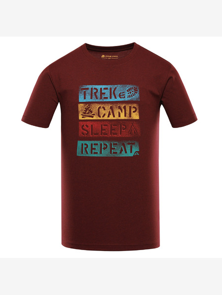ALPINE PRO Tricou bărbătesc cu uscare rapidă și uscare rece ALPINE PRO BOLEN 2 merlot varianta pb