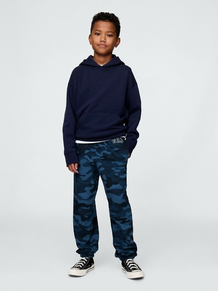 GAP Pantaloni de trening fleece logo army pentru copii GAP
