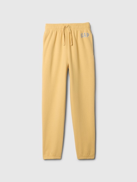 GAP Pantaloni de trening fleece logo army pentru copii GAP