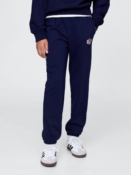 GAP Pantaloni de trening fleece logo army pentru copii GAP