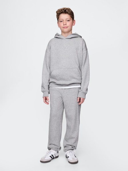 GAP Pantaloni de trening fleece logo army pentru copii GAP