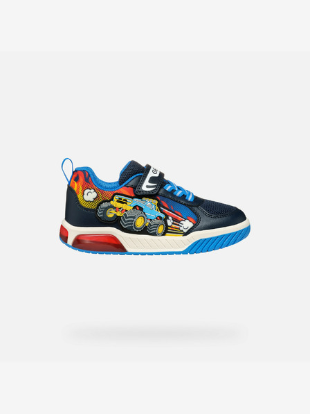 Geox Negru albastru băieți Geox Inek Trainers