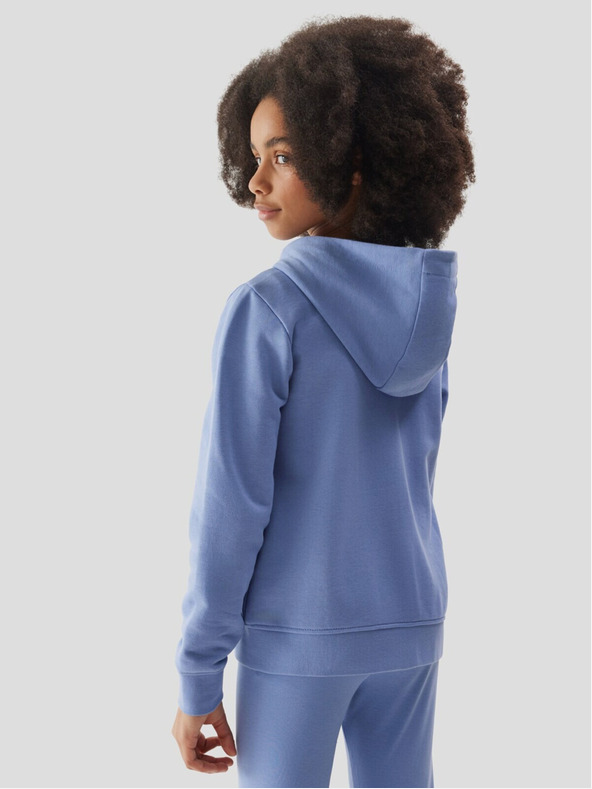 4F Hanorac cu glugă pentru fete 4F - albastru închis