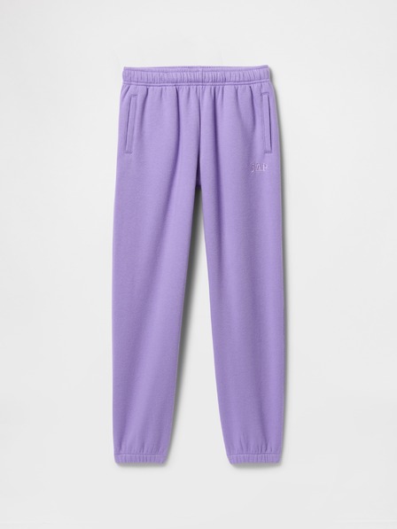 GAP Pantaloni de trening fleece logo army pentru copii GAP