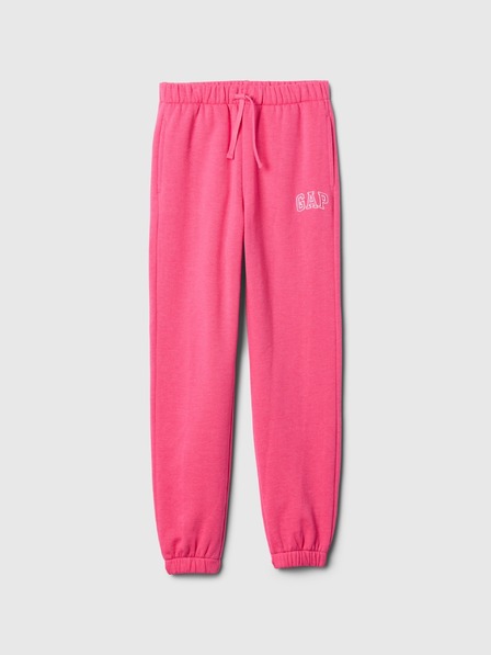GAP Pantaloni de trening fleece logo army pentru copii GAP