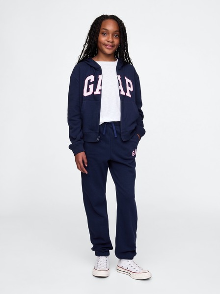 GAP Pantaloni de trening fleece logo army pentru copii GAP