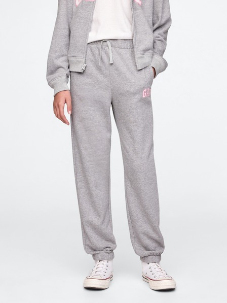 GAP Pantaloni de trening fleece logo army pentru copii GAP