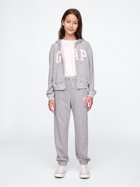 GAP Pantaloni de trening fleece logo army pentru copii GAP