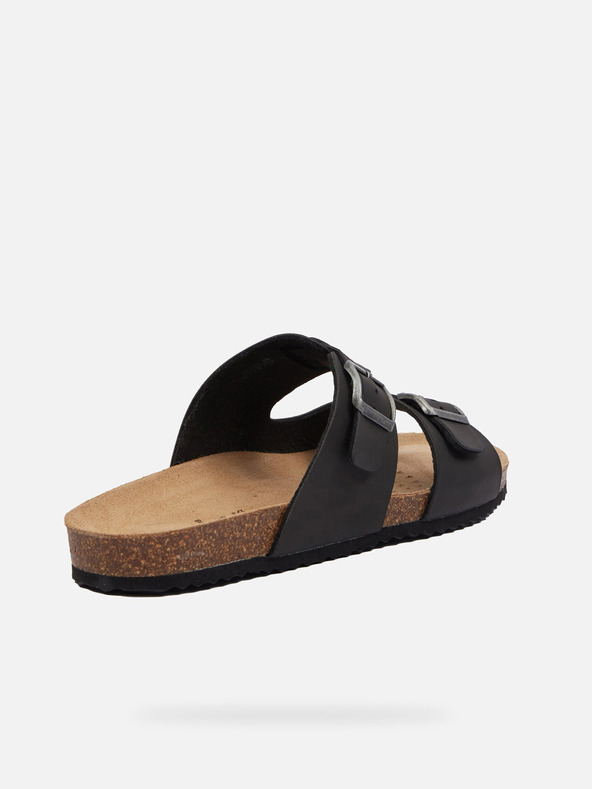 Geox Papuci negri bărbați Geox Ghita