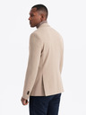 Ombre Clothing Blazer elegant pentru bărbați din amestec de lână bej de la Ombre Clothing