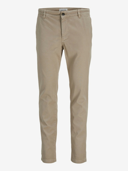 Jack & Jones Pantaloni chino bej pentru bărbați Jack & Jones PSTMARCO