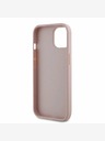 Guess Guess PU Grained 4G Metal Logo Back Cover pentru iPhone 15 roz