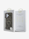 Guess Guess PU Leather 4G Colored Ring MagSafe Back Cover pentru iPhone 16 Plus maro