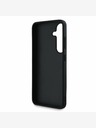 Guess Guess PU Grained 4G Metal Logo Back Cover pentru Samsung Galaxy S25+ Roz