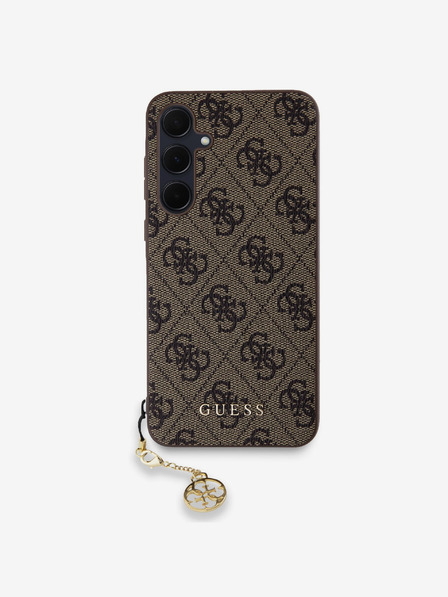 Guess Guess 4G Charm Back Cover pentru Samsung Galaxy A35 5G maro