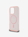 Guess Guess IML Glitter Ring MagSafe Back Cover pentru iPhone 16 Pro Roz