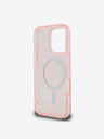 Guess Guess IML Glitter Ring MagSafe Back Cover pentru iPhone 16 Pro Roz