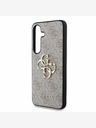 Guess Guess PU 4G Metal Logo Back Cover pentru Samsung Galaxy S25 Roz