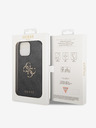 Guess Guess PU 4G Metal Logo Back Cover pentru iPhone 15 Pro Max Grey