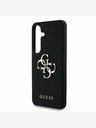 Guess Guess PU Grained 4G Metal Logo Back Cover pentru Samsung Galaxy S25 Negru