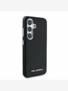Karl Lagerfeld Karl Lagerfeld PU Saffiano Metal Logo and Frame Back Cover pentru Samsung Galaxy S25+ Negru
