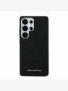 Karl Lagerfeld Karl Lagerfeld PU Saffiano Metal Logo și Frame Back Cover pentru Samsung Galaxy S25 Ultra Black